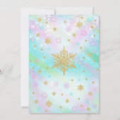 Kerstpannenkoeken en pyjama's Verjaardag uitnodigi Kaart (Achterkant)