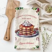 Kerstpannenkoeken Flippin' Delicious Gepersonalise Theedoek