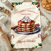 Kerstpannenkoeken Flippin' Delicious Gepersonalise Theedoek