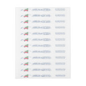 Kerstpanoramas Holiday Return Address Wrap (Vel)