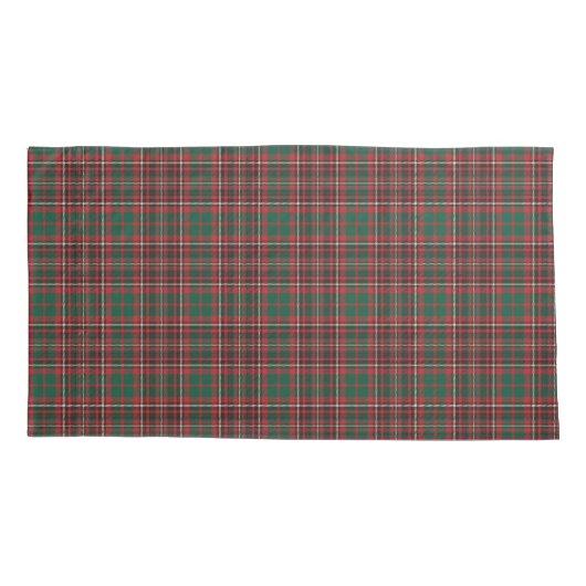 Kerstpantser Schots patroonpatroon Kussensloop (Achterkant)