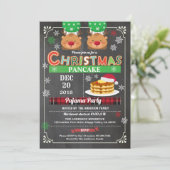 kerstpantserkoeken en kinderen van het pajamaakbor kaart (Staand voorkant)