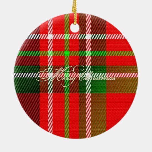 kerstpantserpatroon keramisch ornament (Achterkant)