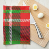 kerstpantserpatroon theedoek (Quarter Fold)