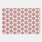 kerstpantservlokken in rood patroon inpakpapier vel (Voorkant 2)