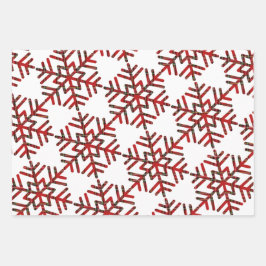 kerstpantservlokken in rood patroon inpakpapier vel