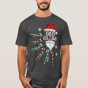 kerstpap Claus Dad Beard Snoep T-shirt