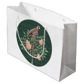 Kerstpap in een perenboom groot cadeauzakje (Achterkant Gekanteld)