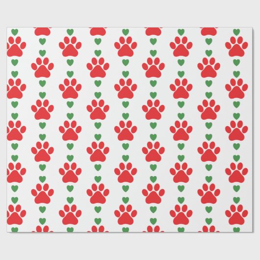 kerstpapaver cadeaupapier (Vlak)