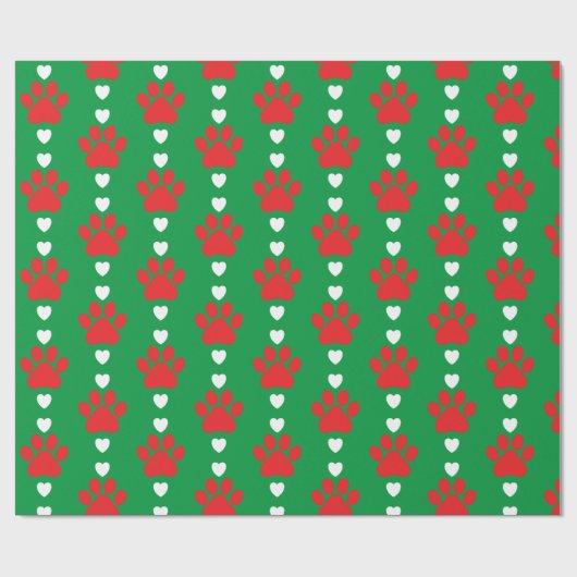 kerstpapaver cadeaupapier (Vlak)