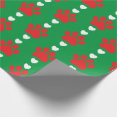 kerstpapaver cadeaupapier (Hoek)