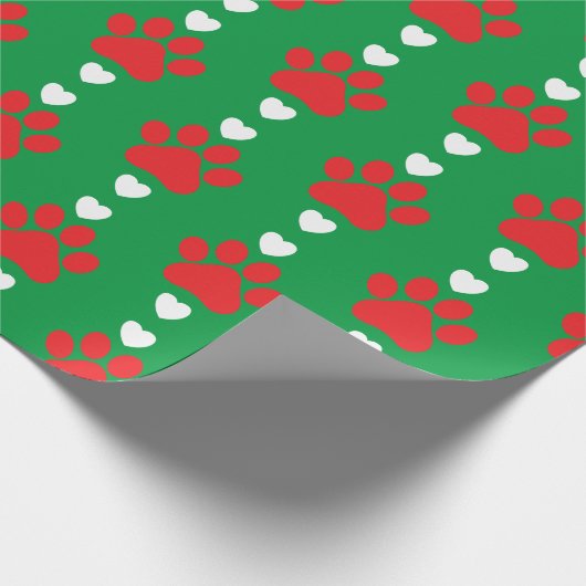 kerstpapaver cadeaupapier (Hoek)