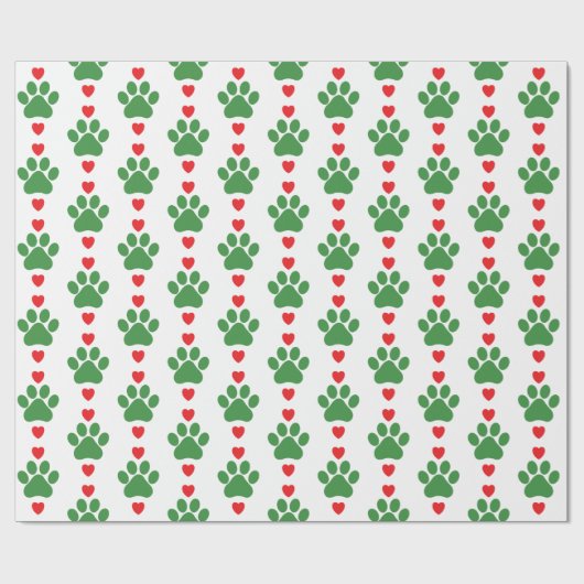 kerstpapaver cadeaupapier (Vlak)