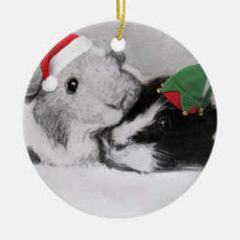 kerstpapaver keramisch ornament