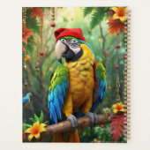 Kerstpapegaai als Sinterklaas-76349 Planner (Achterkant)