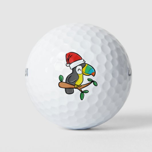 kerstpapegaai golfballen (Voorkant)