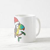 kerstpapegaai koffiemok (Voorkant rechts)