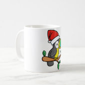 kerstpapegaai koffiemok (Voorkant links)