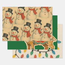 KERSTPAPER RENDIEREN INPAKPAPIER VEL