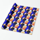 KERSTPAPER VAN DONALD TRUMP CADEAUPAPIER (Uitgerold)