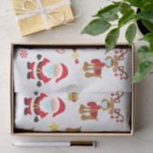 Kerstpapier 2020 Gezichtsmasker Santa Reindeer Tissuepapier (Geschenk)