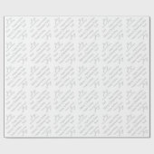 kerstpapier - Aangepaste naam Cadeaupapier (Vlak)