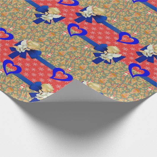 kerstpapier Baby Angel Cadeaupapier (Hoek)