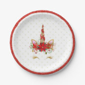 kerstpapier Baby shower Bord (Voorkant)