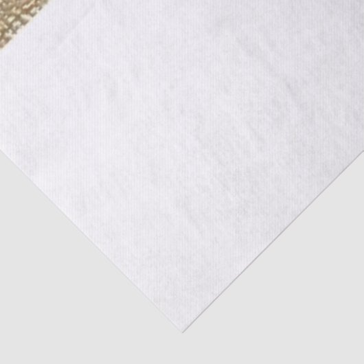 kerstpapier, Beige Bow Tissuepapier (Detail)