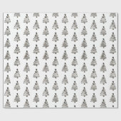 kerstpapier - Bomen Cadeaupapier (Vlak)