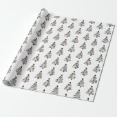 kerstpapier - Bomen Cadeaupapier (Uitgerold)