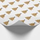 kerstpapier - Bomen Cadeaupapier (Hoek)