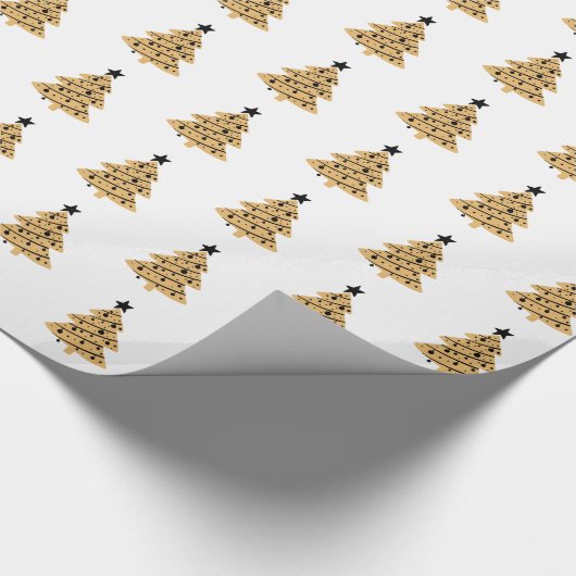 kerstpapier - Bomen Cadeaupapier (Hoek)