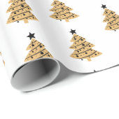 kerstpapier - Bomen Cadeaupapier (Rol Hoek)