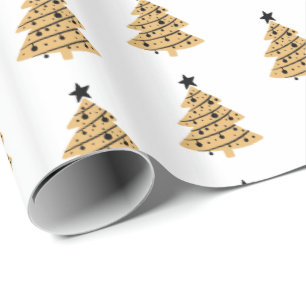 kerstpapier - Bomen Cadeaupapier
