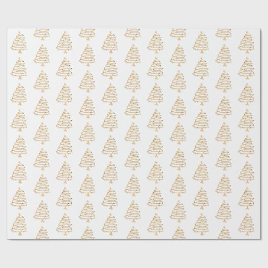 kerstpapier - Bomen Cadeaupapier (Vlak)