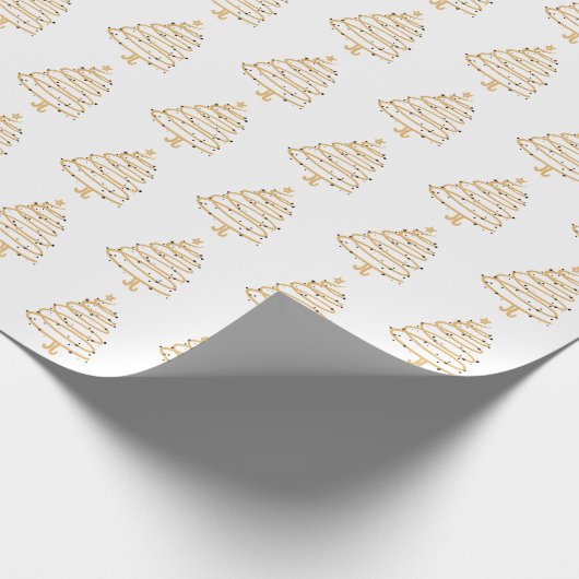 kerstpapier - Bomen Cadeaupapier (Hoek)