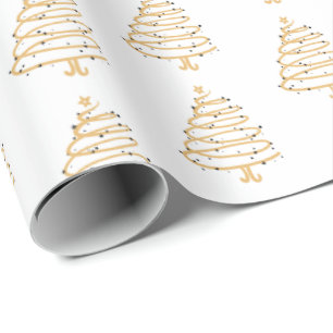 kerstpapier - Bomen Cadeaupapier