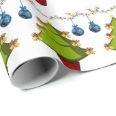 kerstpapier - Boom Cadeaupapier (Rol Hoek)