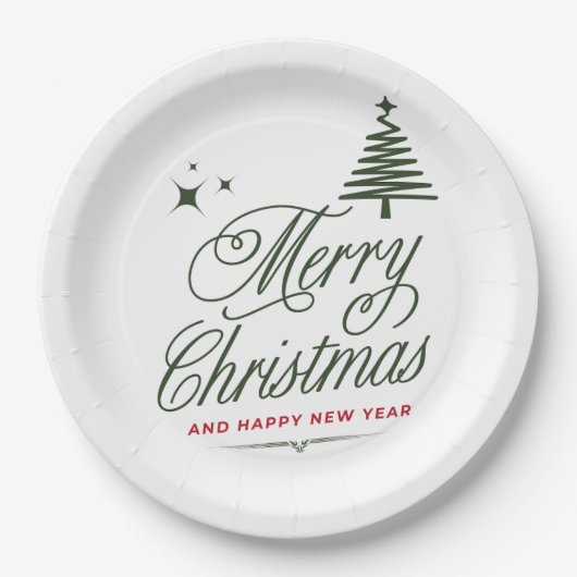 kerstpapier bord (Voorkant)