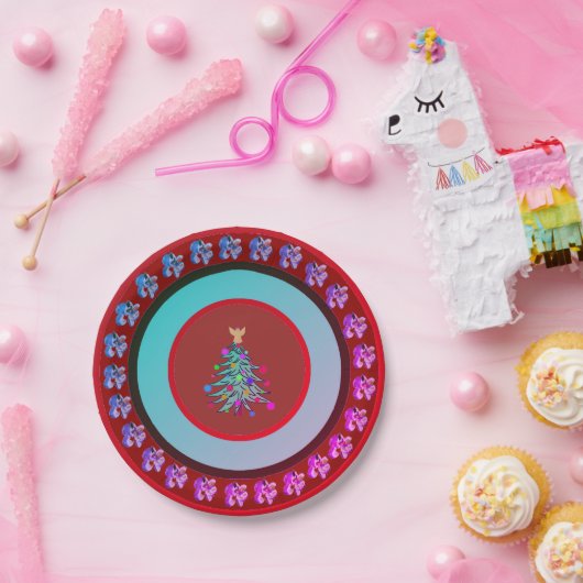 kerstpapier bord aangepast (Feest)