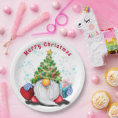 kerstpapier Bord met cadeau (Feest)