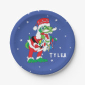 kerstpapier Bord TySANTAsaurus (Voorkant)