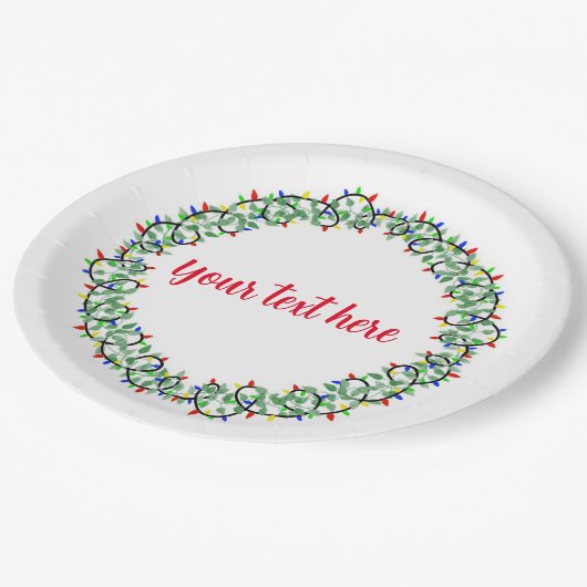 kerstpapier borden papieren bordje (Gekanteld)