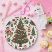 kerstpapier - borden papieren bordje (Feest)