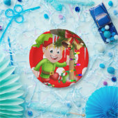 kerstpapier Borden, pretkerst Elf Papieren Bordje (Feest)