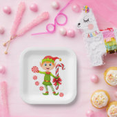 kerstpapier Borden, pretkerst Elf Papieren Bordje (Feest)