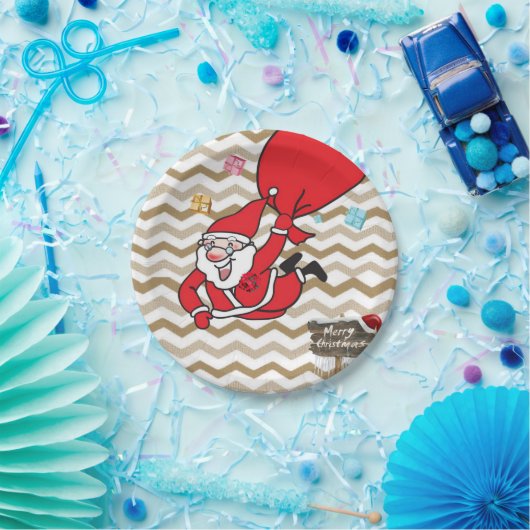 Kerstpapier, Borden, pretkerst, kerstmis Papieren Bordje (Feest)