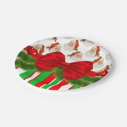 Kerstpapier, Borden, pretkerst Papieren Bordje (Gekanteld)