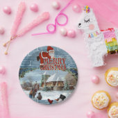 Kerstpapier, Borden, pretkerst Papieren Bordje (Feest)